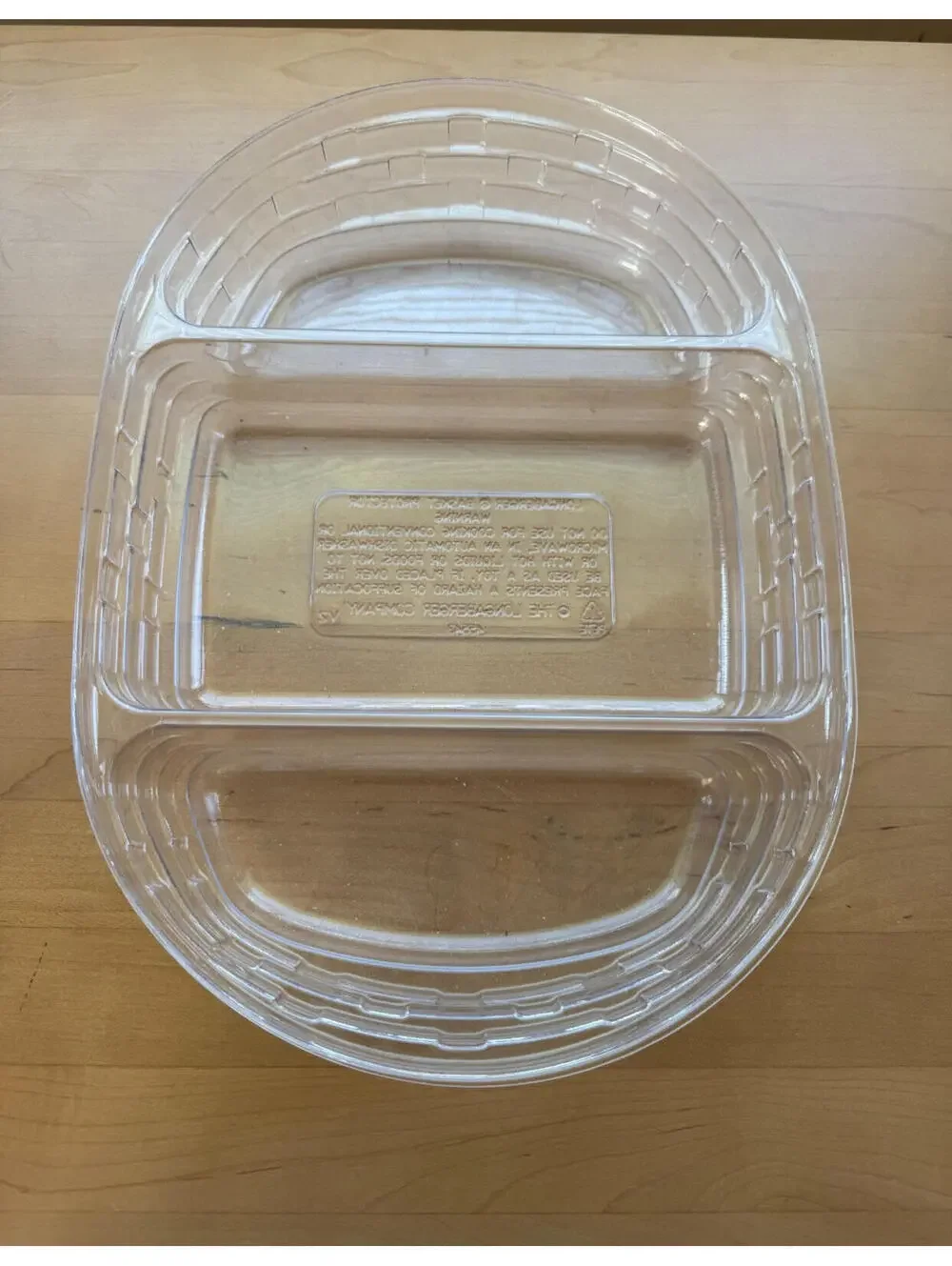 Longaberger Basket Clear Plastic Protector #45543 11.75